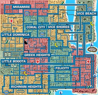 Gta vice city map